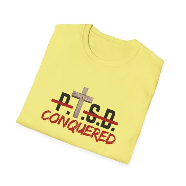 Christian men's PTSD cross T-Shirt - Image 18