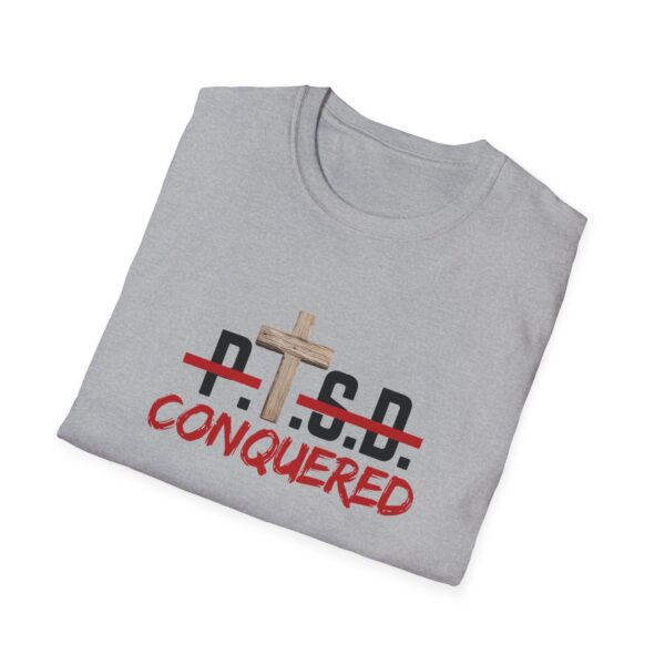 Christian men's PTSD cross T-Shirt - Image 12