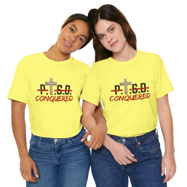 Christian women’s PTSD cross T-Shirt - Image 20