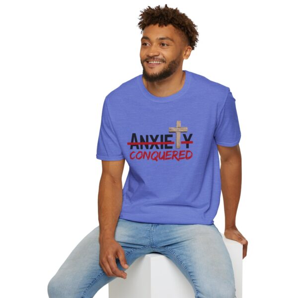 Christian men's anxiety cross T-Shirt - Image 32