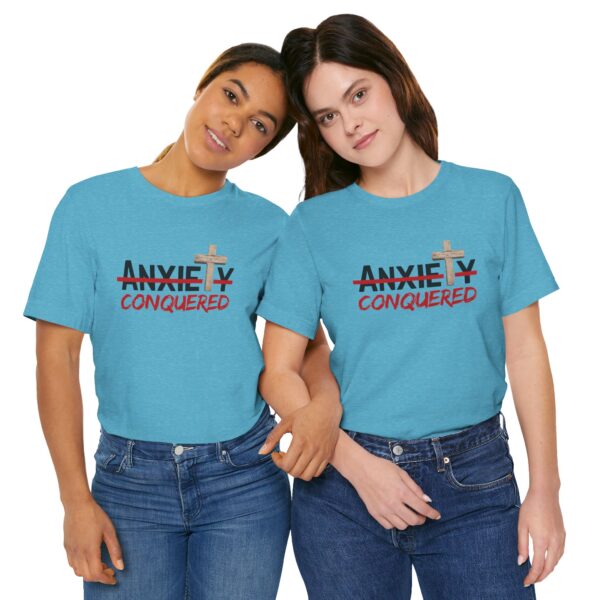 Christian women’s anxiety cross T-Shirt - Image 50