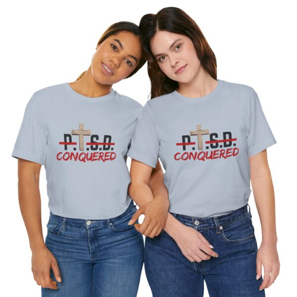 Christian women’s PTSD cross T-Shirt - Image 41