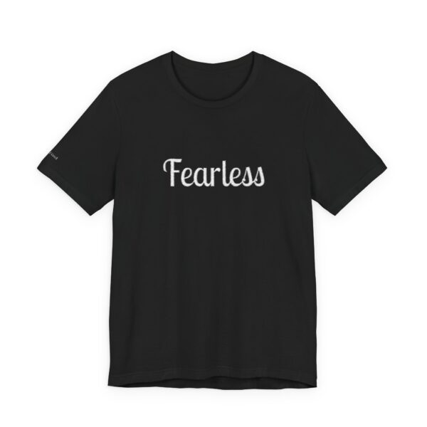 Christian women's fearless Jersey Short Sleeve Tee T-Shirt (Embroidery) - Image 2