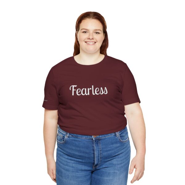 Christian women's fearless Jersey Short Sleeve Tee T-Shirt (Embroidery) - Image 61