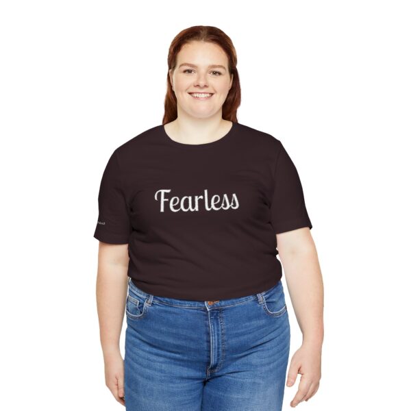 Christian women's fearless Jersey Short Sleeve Tee T-Shirt (Embroidery) - Image 65