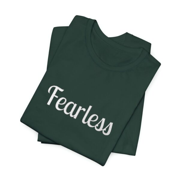 Christian women's fearless Jersey Short Sleeve Tee T-Shirt (Embroidery) - Image 40