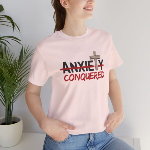 Christian women’s anxiety cross T-Shirt - Image 7