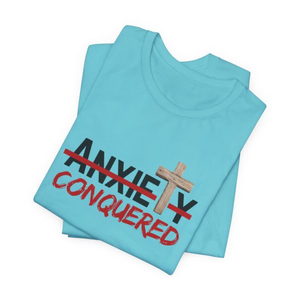 Christian women’s anxiety cross T-Shirt - Image 39