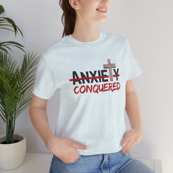 Christian women’s anxiety cross T-Shirt - Image 31