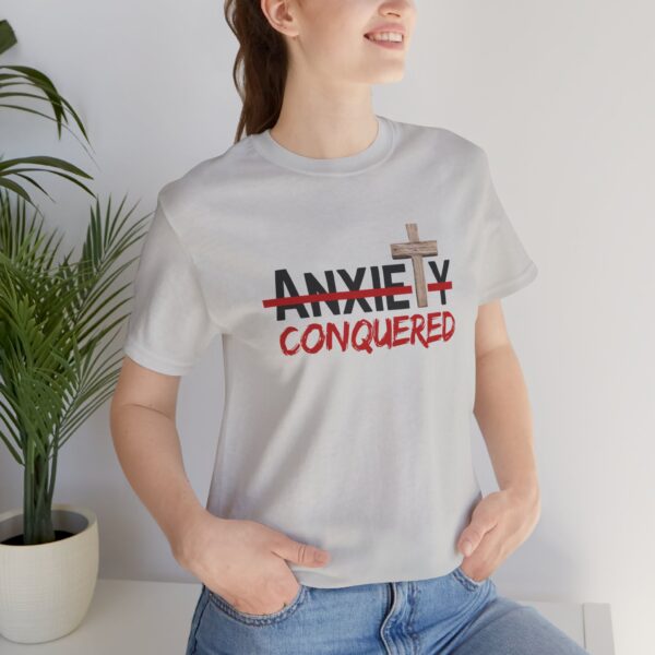 Christian women’s anxiety cross T-Shirt - Image 16