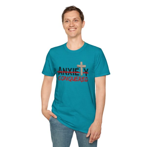 Christian men's anxiety cross T-Shirt - Image 25