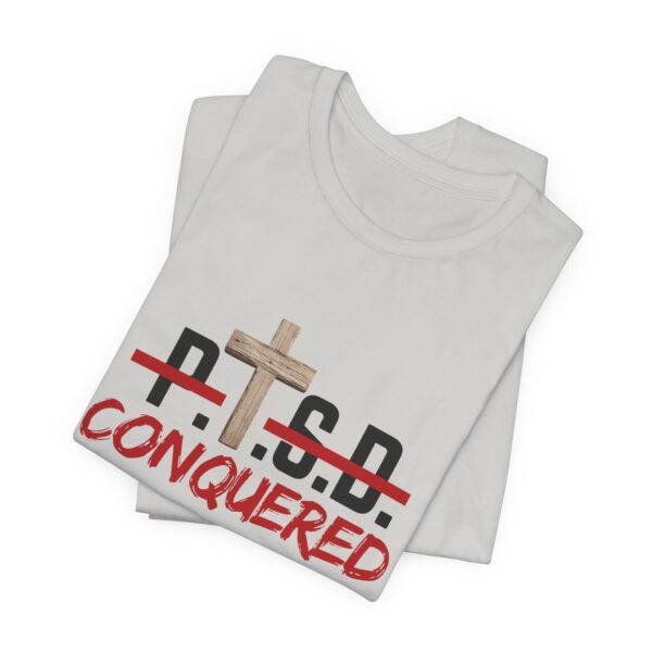 Christian women’s PTSD cross T-Shirt - Image 18