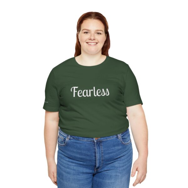Christian women's fearless Jersey Short Sleeve Tee T-Shirt (Embroidery) - Image 41