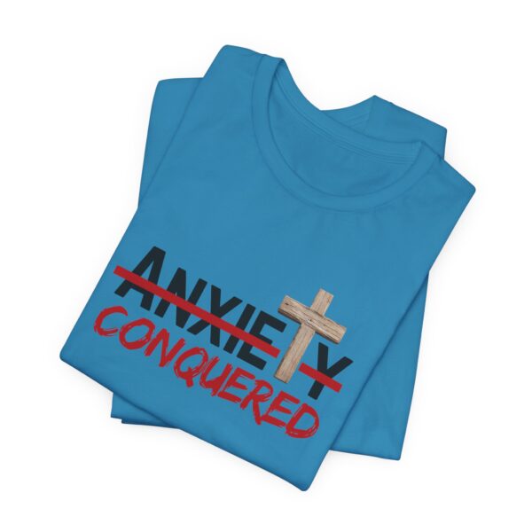 Christian women’s anxiety cross T-Shirt - Image 36