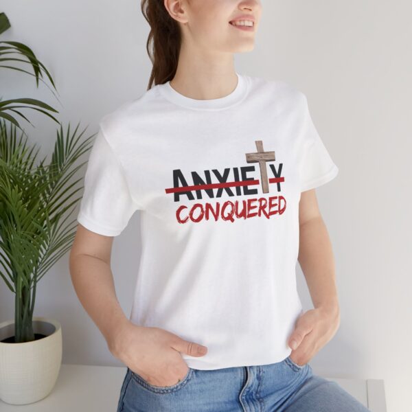 Christian women’s anxiety cross T-Shirt - Image 4