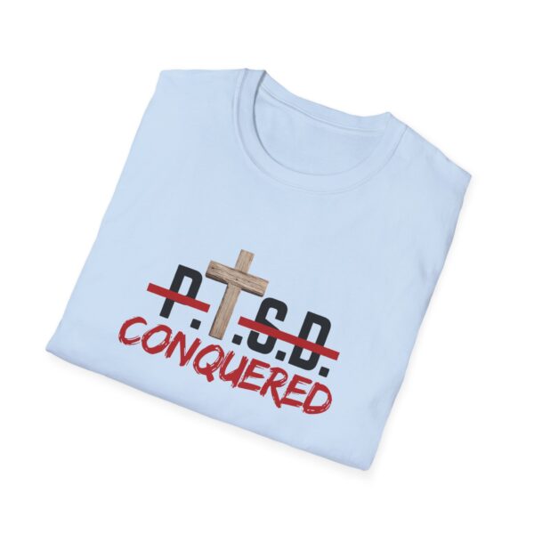 Christian men's PTSD cross T-Shirt - Image 30