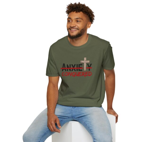 Christian men's anxiety cross T-Shirt - Image 20