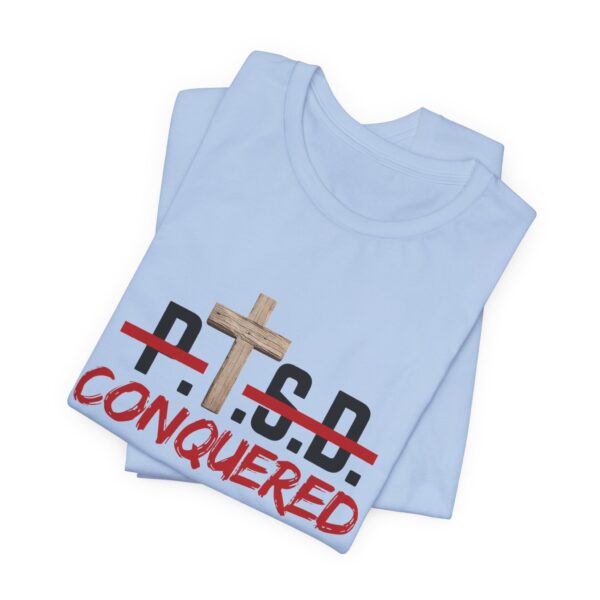 Christian women’s PTSD cross T-Shirt - Image 3