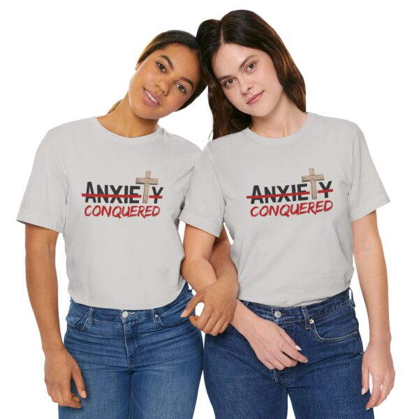 Christian women’s anxiety cross T-Shirt - Image 17
