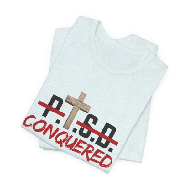 Christian women’s PTSD cross T-Shirt - Image 33