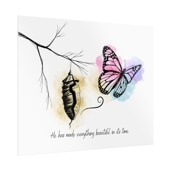 Christian scripture butterfly poster print - Image 11