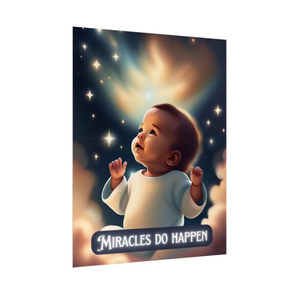 Christian miracles do happen baby poster print wall decor pregnancy gift - Image 11