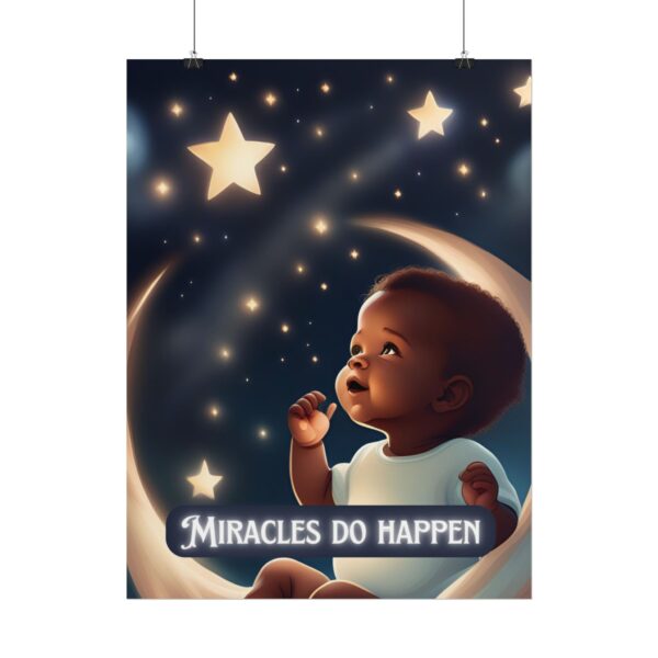 Christian miracles do happen baby poster print wall decor baby shower gift - Image 34