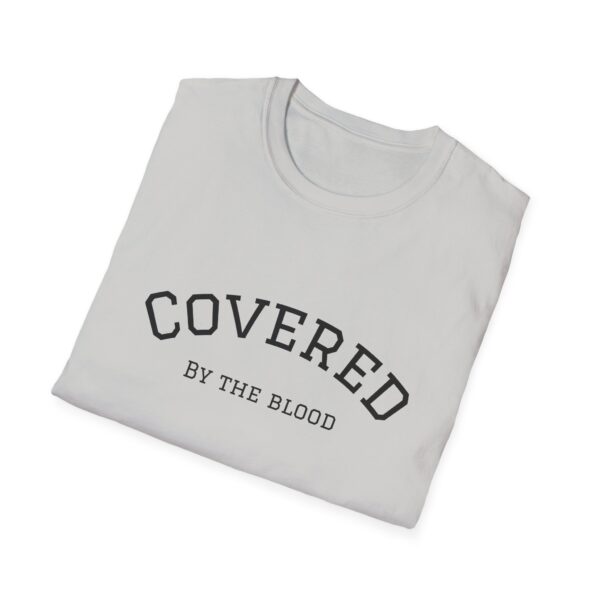Christian men's covered by the blood Jesus cross T-Shirt - Image 12
