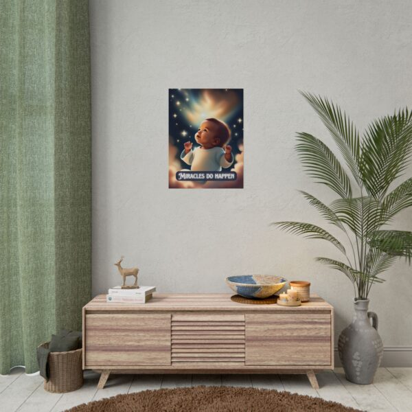 Christian miracles do happen baby poster print wall decor pregnancy gift - Image 36