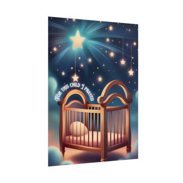 Christian For this child I prayed scripture baby poster print wall decor - Image 39