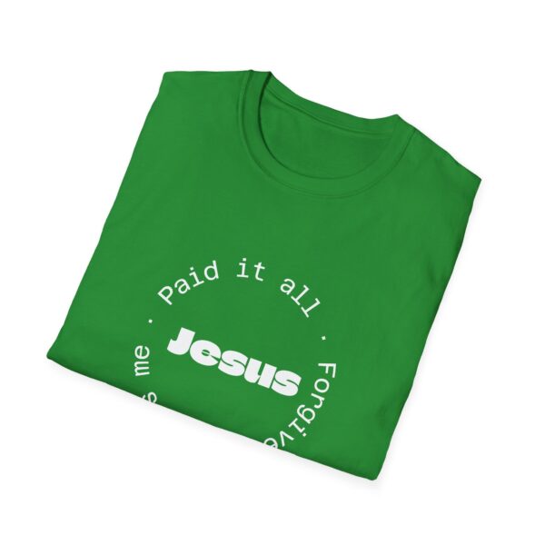 Christian men's Jesus paid it all T-Shirt - Image 12