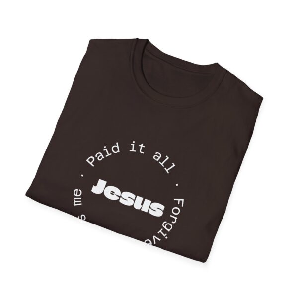 Christian men's Jesus paid it all T-Shirt - Image 27