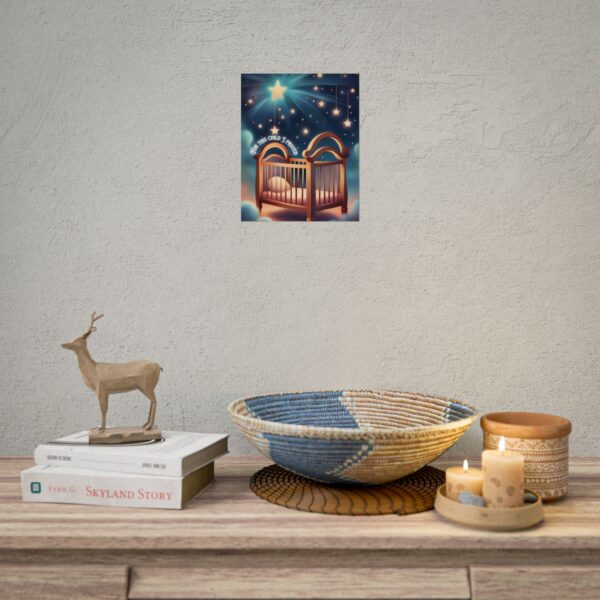 Christian For this child I prayed scripture baby poster print wall decor - Image 4