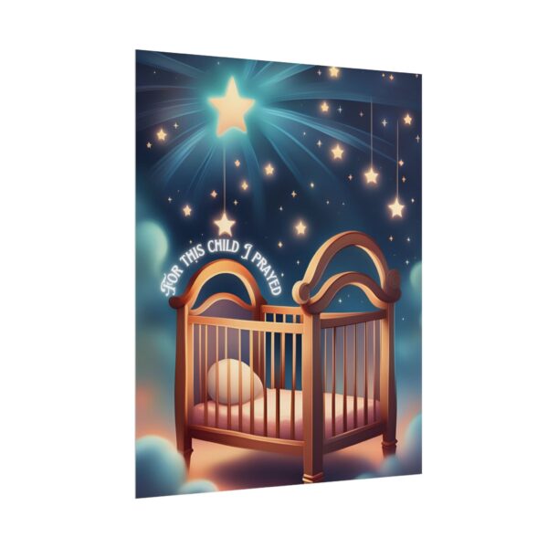 Christian For this child I prayed scripture baby poster print wall decor - Image 23