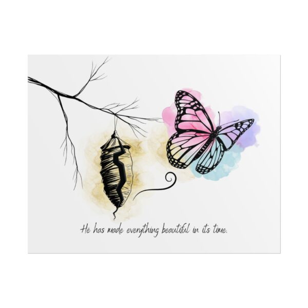 Christian scripture butterfly poster print - Image 25