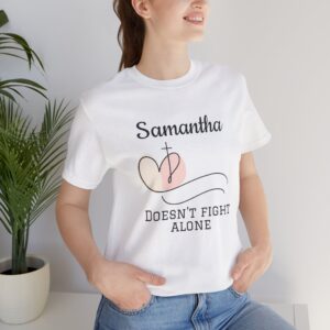 Christian custom you don't fight alone womans cross T-Shirt