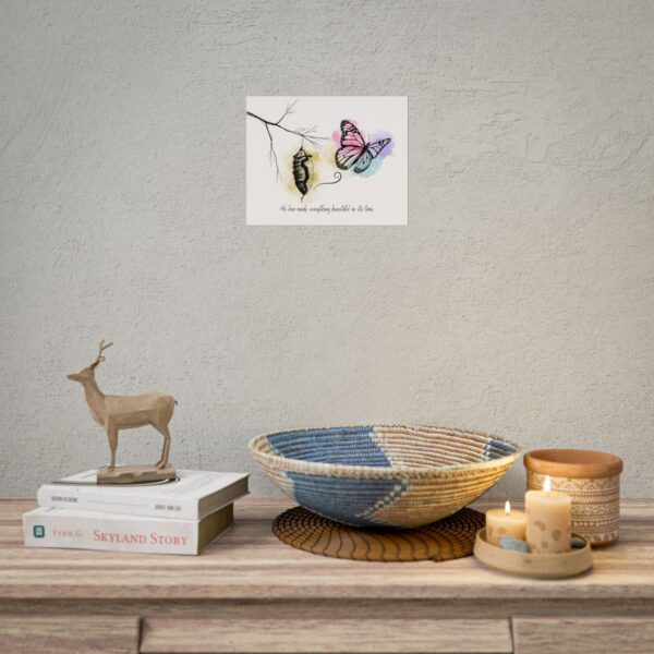 Christian scripture butterfly poster print - Image 4