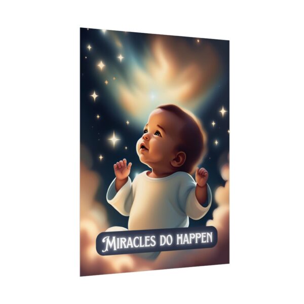 Christian miracles do happen baby poster print wall decor pregnancy gift - Image 19
