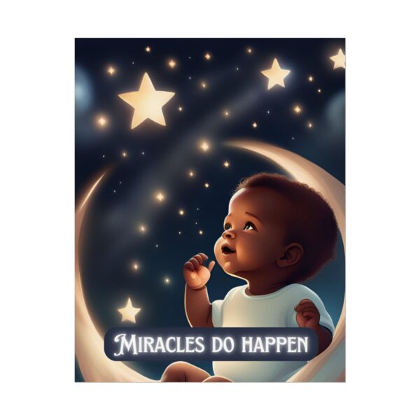 Christian miracles do happen baby poster print wall decor baby shower gift - Image 5