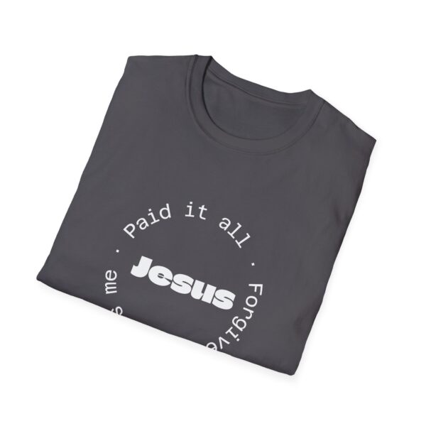 Christian men's Jesus paid it all T-Shirt - Image 36