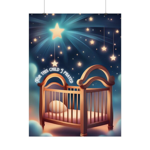Christian For this child I prayed scripture baby poster print wall decor - Image 18