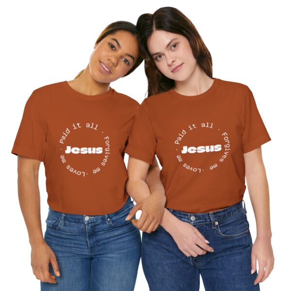 Christian women’s Jesus paid it all T-Shirt - Image 14