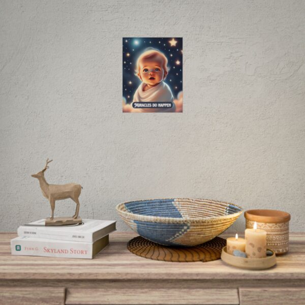 Christian miracles do happen baby poster print wall decor - Image 24