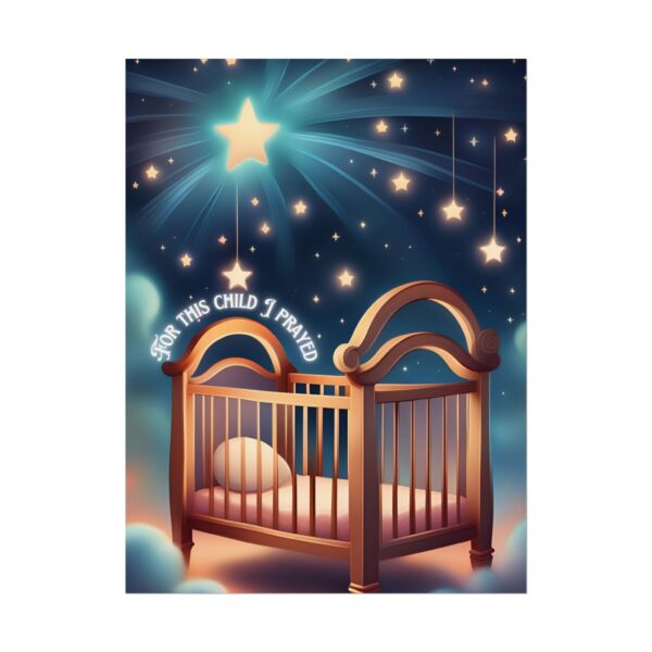Christian For this child I prayed scripture baby poster print wall decor - Image 41