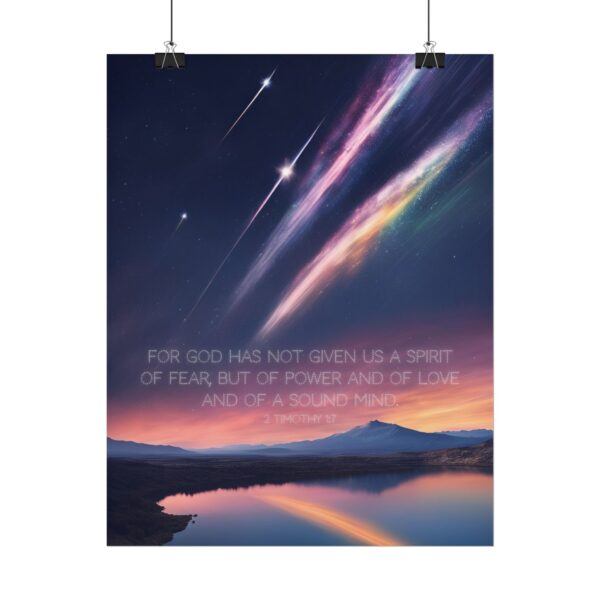 Christian anxiety fear scripture poster print wall decor - Image 26