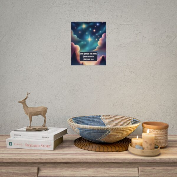 Christian Jeremiah 29:11 baby poster print wall decor baby shower gift - Image 4