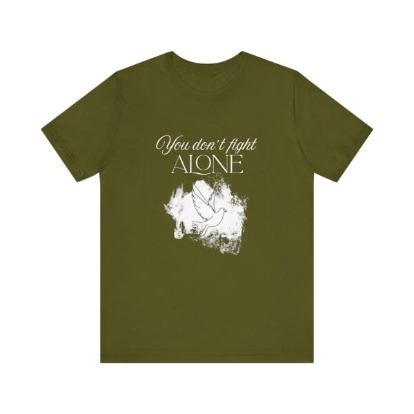 Christian women’s you don't fight alone Holy Spirit T-Shirt - Image 48