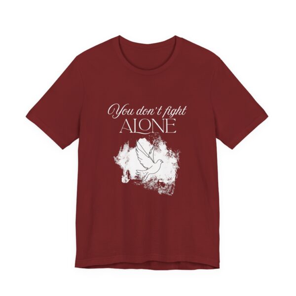 Christian women’s you don't fight alone Holy Spirit T-Shirt - Image 58