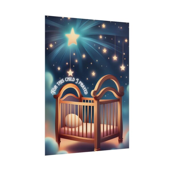Christian For this child I prayed scripture baby poster print wall decor - Image 47