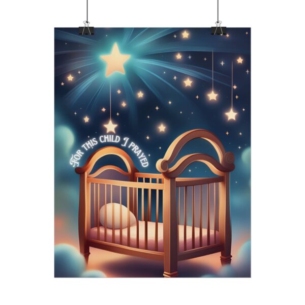 Christian For this child I prayed scripture baby poster print wall decor - Image 26